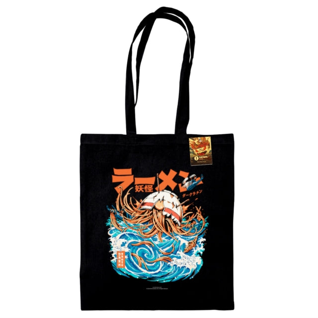 Book cover of: Ilustrata (Dark Ramen) Black Tote Bag