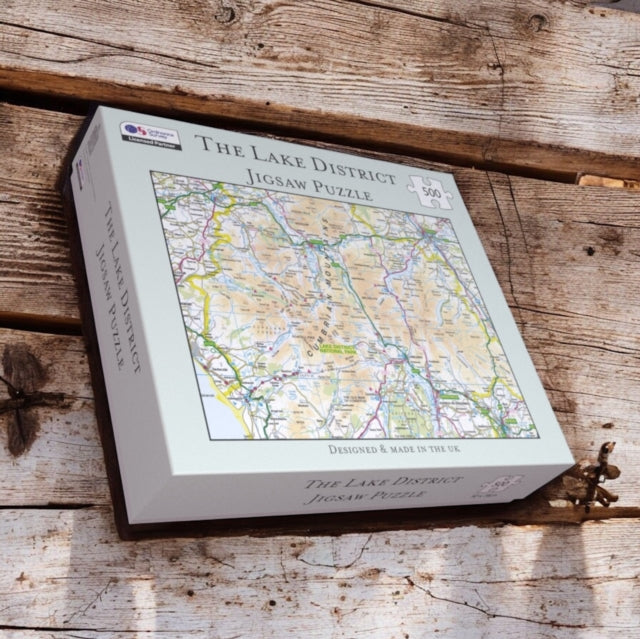 Book cover of: OS Map 500 Piece Premium Jigsaw Puzzle - Lake District National Park