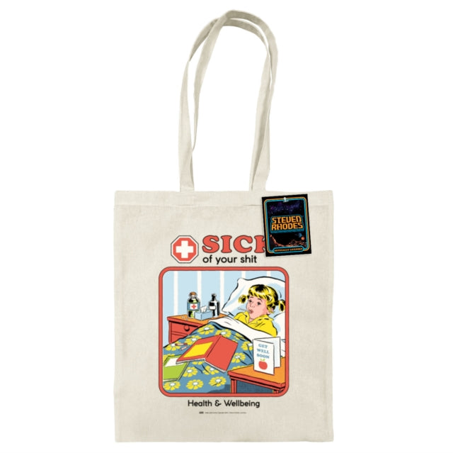 Book cover of: Steven Rhodes (Sick Of Your Shit) Natural Tote Bag