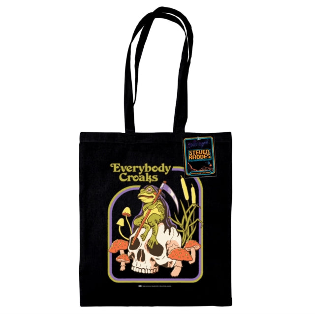 Book cover of: Steven Rhodes (Everybody Croaks) Black Tote Bag