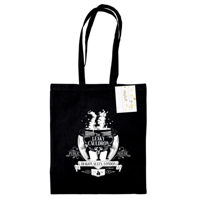 Book cover of: Harry Potter (The Leaky Cauldron) Black Tote Bag