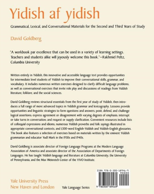 Book cover of: Yidish af yidish. By: David Goldberg