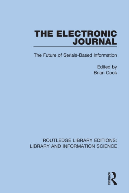 Book cover of: Electronic Journal. By: B. Cook