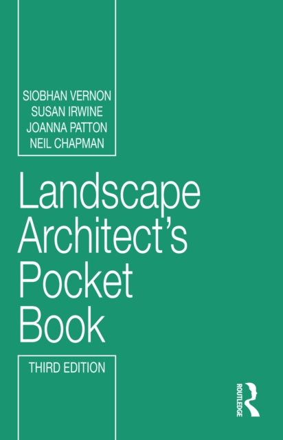 Book cover of: Landscape Architect's Pocket Book. By: Siobhan Vernon