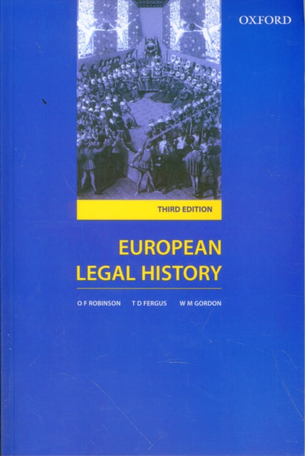Book cover of: European Legal History. By: O. F. Robinson