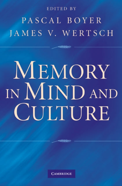 Book cover of: Memory in Mind and Culture