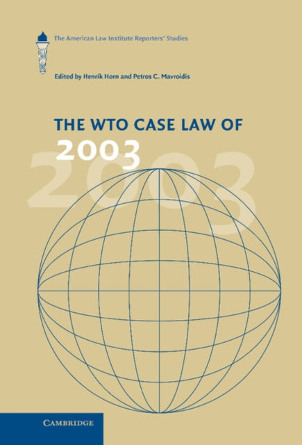 Book cover of: WTO Case Law of 2003