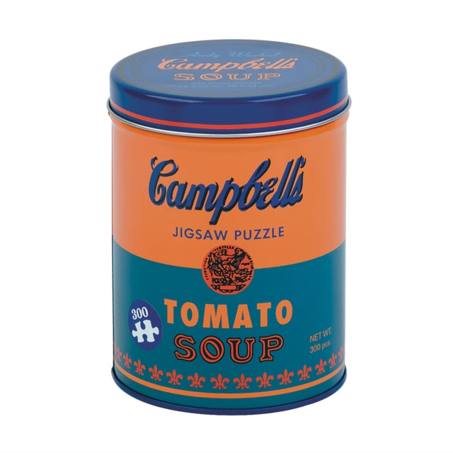 Book cover of: Andy Warhol Soup Can Orange 300 Piece Puzzle. By: Mudpuppy