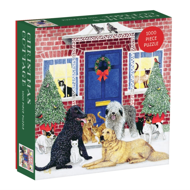 Book cover of: Christmas Cottage Square Boxed 1000 Piece Puzzle