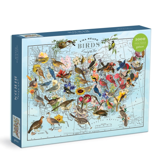 Book cover of: Wendy Gold State Birds 1000 Piece Puzzle