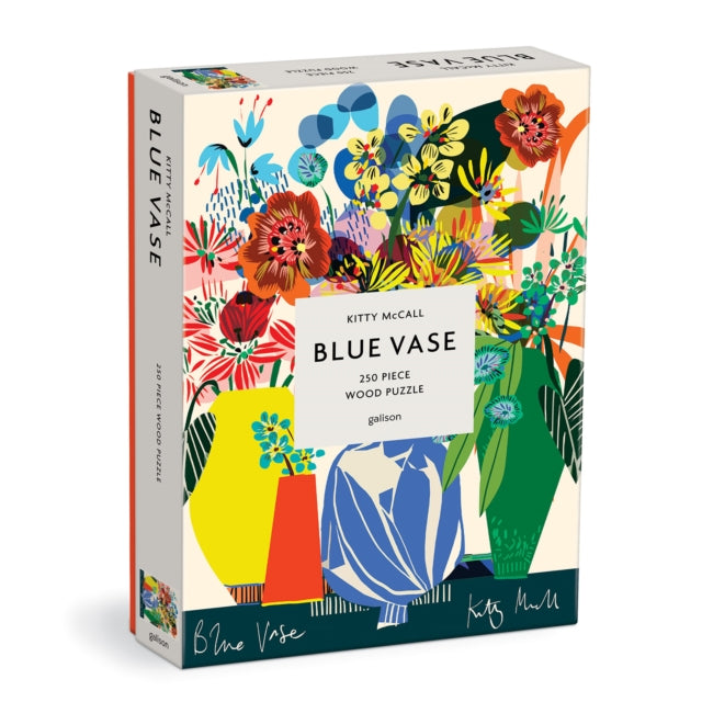 Book cover of: Kitty McCall Blue Vase 250 Piece Wood Puzzle