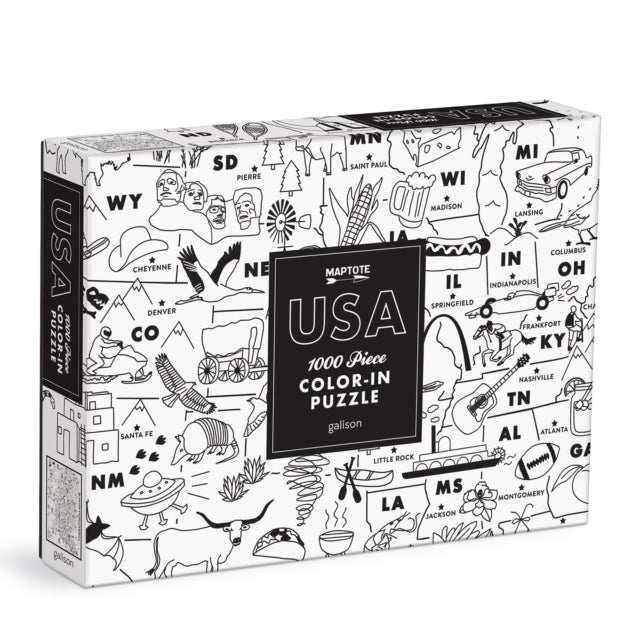 Book cover of: Maptote USA Color-In 1000 Piece Puzzle