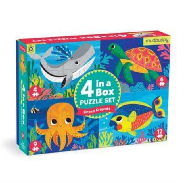 Book cover of: Ocean Friends 4-in-a-Box Puzzle Set