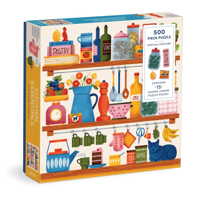 Book cover of: Kitchen Essentials 500 Piece Puzzle with Shaped Pieces