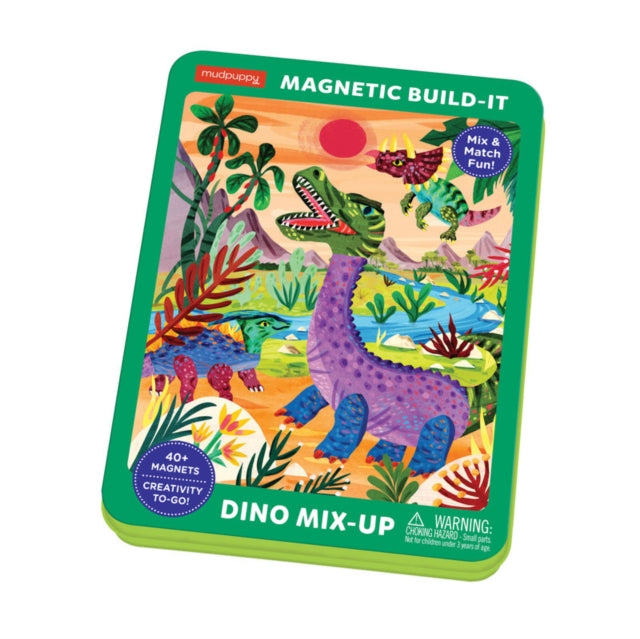 Book cover of: Dino Mix-Up Magnetic Build-It. By: Mudpuppy
