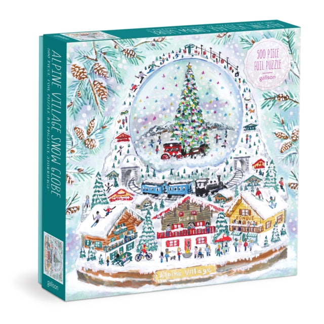 Book cover of: Michael Storrings Alpine Village Snowglobe 500 Piece Foil Puzzle