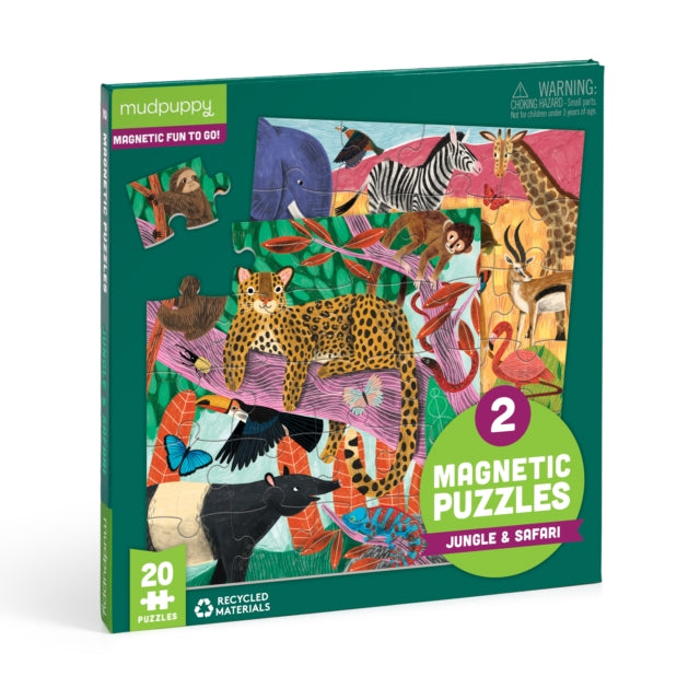 Book cover of: Safari & Jungle Magnetic Puzzle