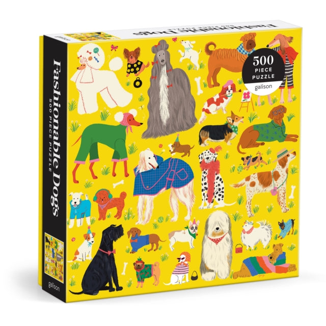 Book cover of: Fashionable Dogs 500 Piece Puzzle