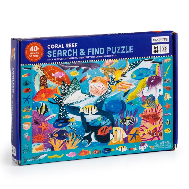 Book cover of: Coral Reef 64 Piece Search & Find Puzzle
