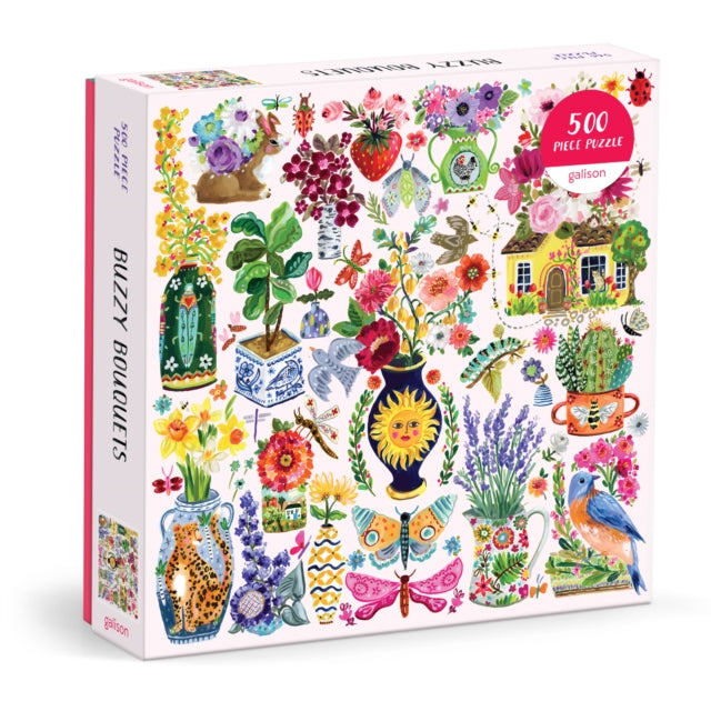 Book cover of: Buzzy Bouquets 500 Piece Puzzle