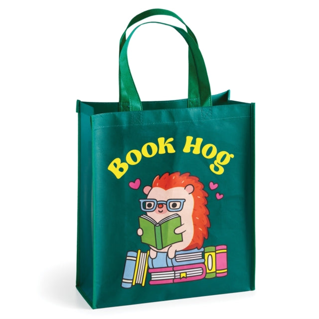 Book cover of: Book Hog Reusable Shopping Bag. By: Mudpuppy