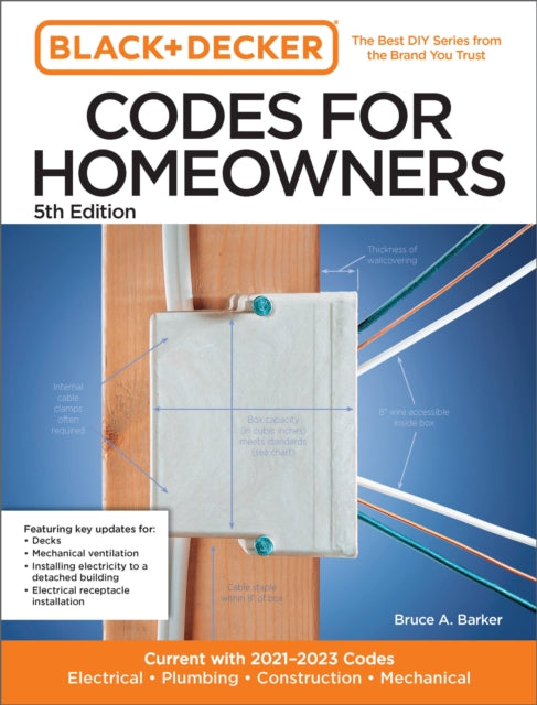 Book cover of: Black and Decker Codes for Homeowners 5th Edition. By: Bruce A. Barker