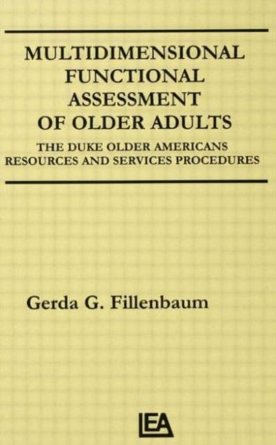 Book cover of: Multidimensional Functional Assessment of Older Adults