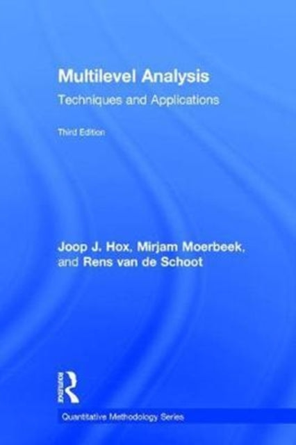 Book cover of: Multilevel Analysis. By: Joop J. Hox