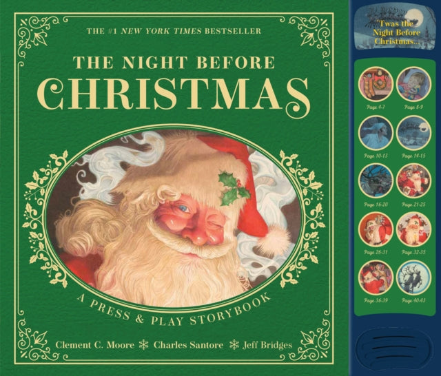 Book cover of: Night Before Christmas Press and Play Storybook. By: MOORE CLEMENT