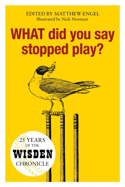 Book cover of: WHAT Did You Say Stopped Play?. By: Matthew Engel