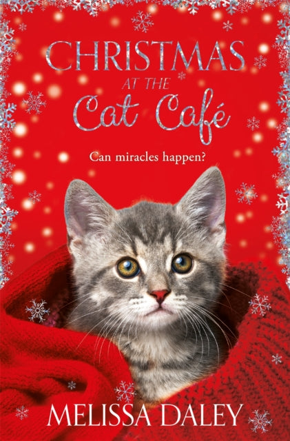 Book cover of: Christmas at the Cat Cafe. By: Melissa Daley