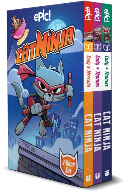 Book cover of: Cat Ninja Box Set: Books 1-3. By: Matthew Cody