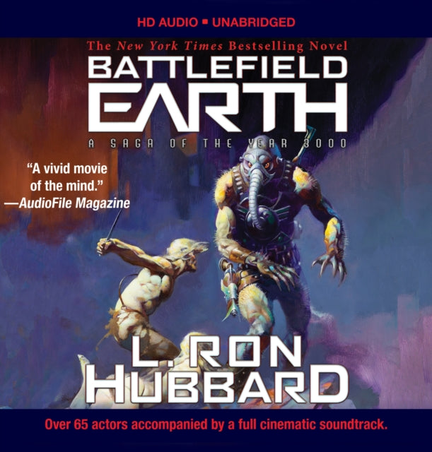 Book cover of: Battlefield Earth Audiobook (Unabridged). By: L. Ron Hubbard