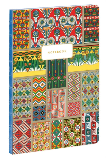 Book cover of: Ancient Egypt Patterns - Albert Racinet A5 Notebook. By: RACINET
