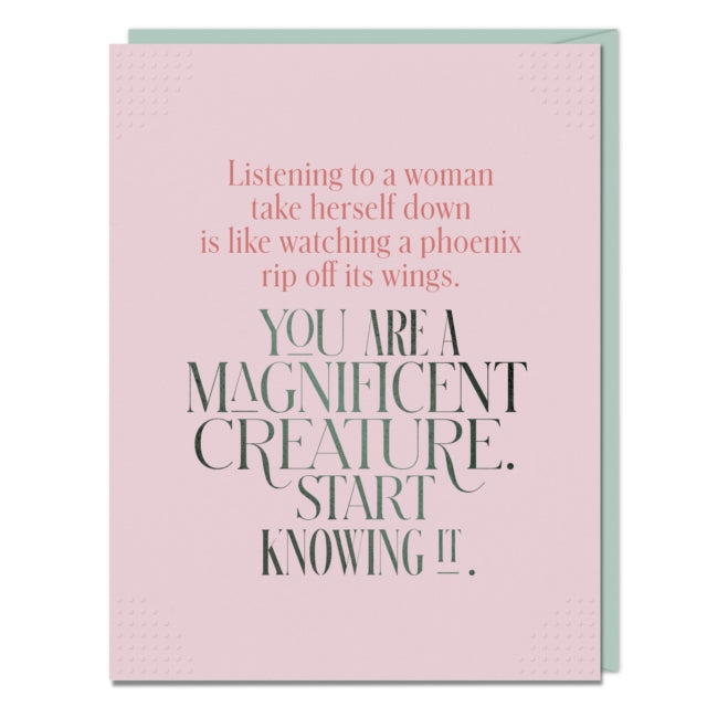 Book cover of: 6-Pack Elizabeth Gilbert You Are A Magnificent Creature Card