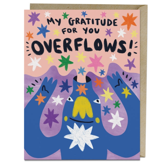 Book cover of: 6 Pack Barry Lee for Em & Friends Gratitude Overflows Thank You Card