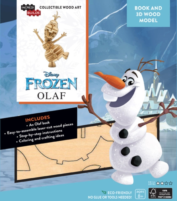 Book cover of: IncrediBuilds: Disney Frozen: Olaf 3D Wood Model and Book