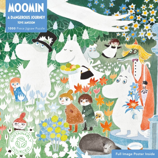 Book cover of: Adult Sustainable Jigsaw Puzzle Moomin: A Dangerous Journey. By: Tree Flame
