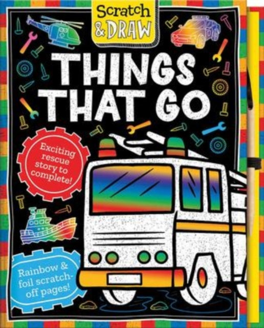 Book cover of: Scratch and Draw Things that Go. By: Lisa Regan