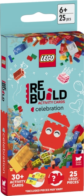 Book cover of: LEGO® Books: ReBuild Activity Cards: Celebration (with over 30 activity cards and 25 LEGO elements)