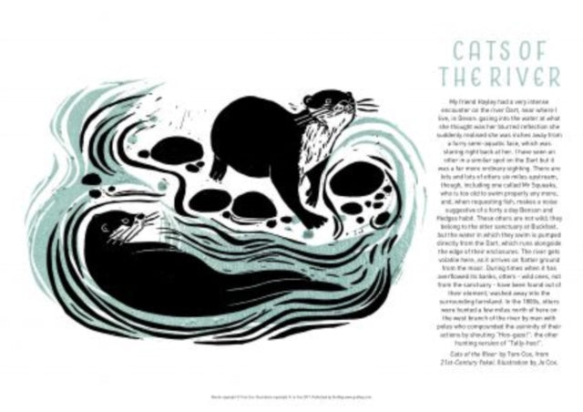 Book cover of: Tom Cox's 21st Century Yokel Poster – Cats of The River