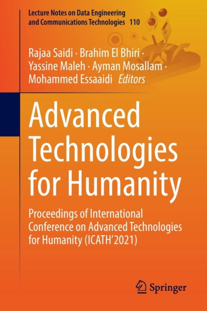 Book cover of: Advanced Technologies for Humanity. By: Rajaa Saidi