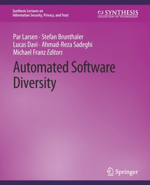 Book cover of: Automated Software Diversity. By: Per Larsen