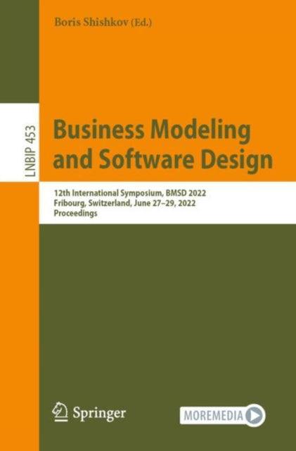 Book cover of: Business Modeling and Software Design. By: Boris Shishkov