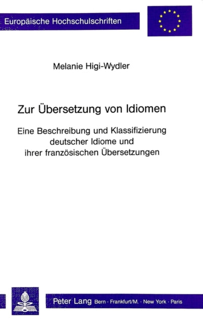 Book cover of: Zur Uebersetzung von Idiomen