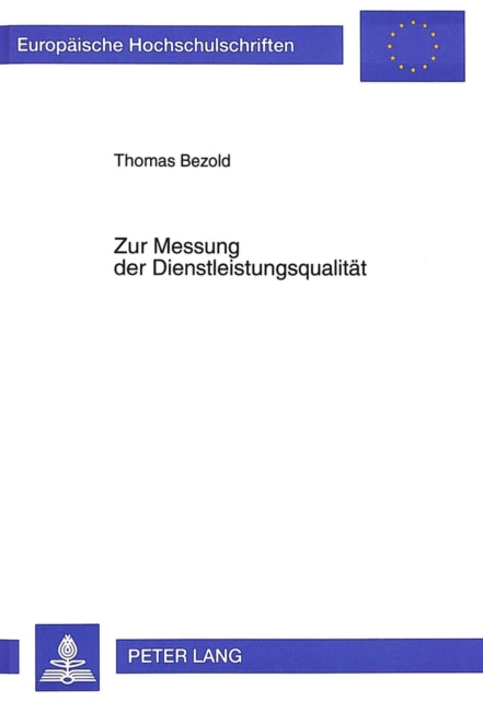 Book cover of: Zur Messung der Dienstleistungsqualitaet