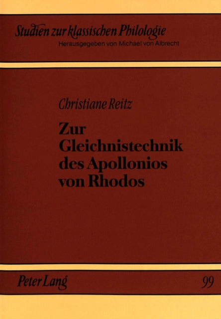 Book cover of: Zur Gleichnistechnik des Apollonios von Rhodos