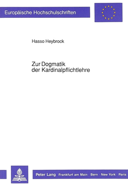 Book cover of: Zur Dogmatik der Kardinalpflichtlehre