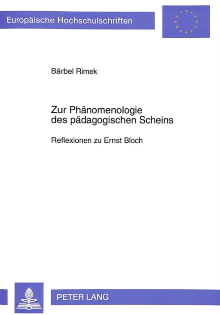 Book cover of: Zur Phaenomenologie des paedagogischen Scheins