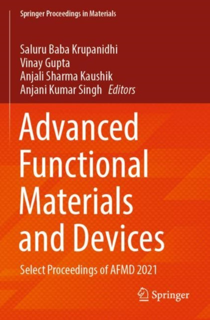 Book cover of: Advanced Functional Materials and Devices. By: Saluru Baba Krupanidhi